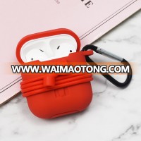 3 In 1 Silicone Case for Earpod Wireless Earphone Set for Airpod Headphones + Anti Lost Strap + Earphone Cover Hooks