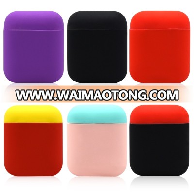 Soft Silicone case For AirPod Protector cover Sleeve Colorful Case for Apple Air Pods Wireless Earphone box accessories